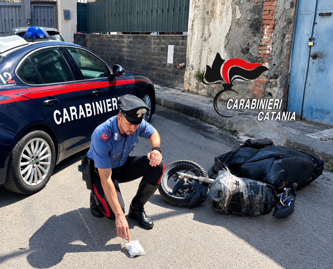 droga Paternò Paternò, getta la droga e fugge a piedi: denunciato 20enne