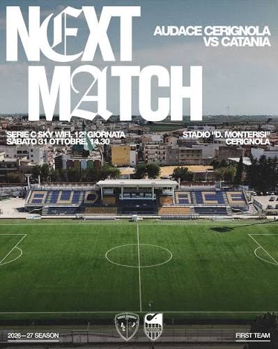images Audace Cerignola-Catania, sfida importante al Monterisi