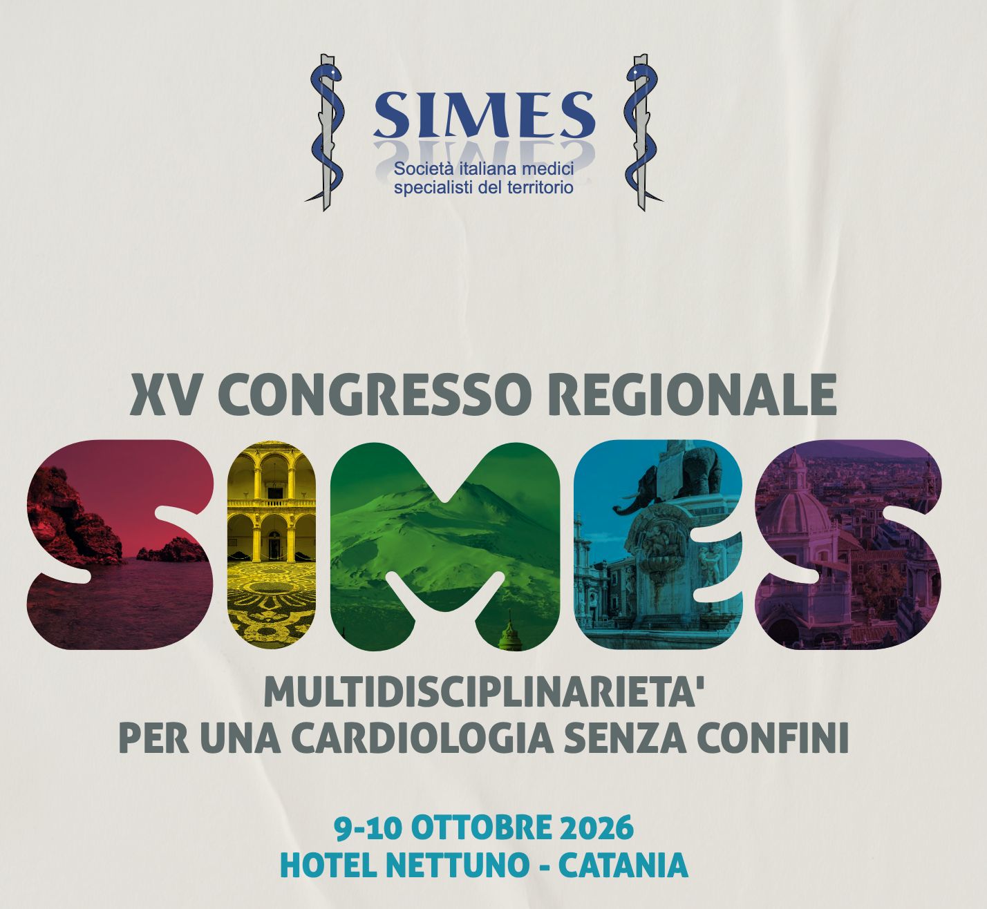 locandina Congresso SIMES a Catania per una cardiologia senza confini